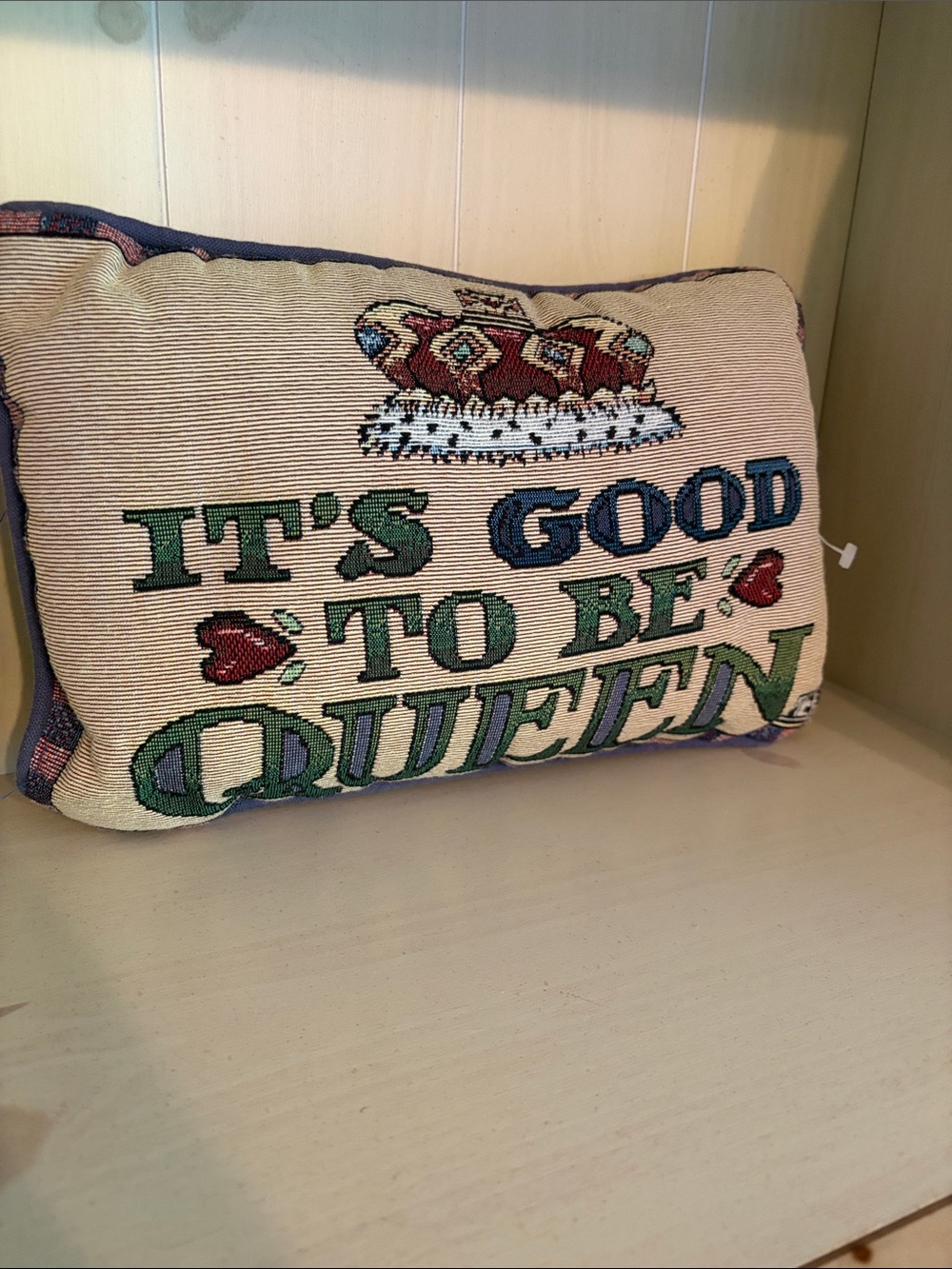 Mary Engelbreit small pillow it’s good to be queen